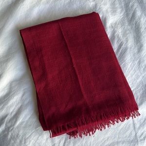 Burgundy scarf